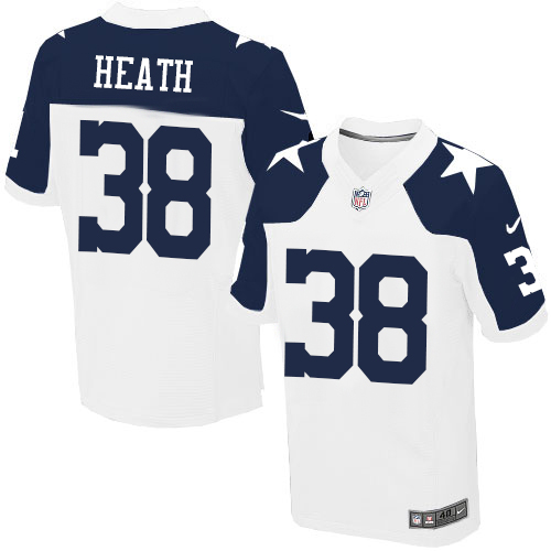 Men's Elite Jeff Heath Nike Jersey White Alternate - #38 Throwback NFL Dallas Cowboys